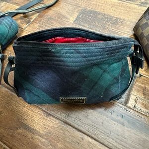 Dooney and Bourke plaid/matching make up bag